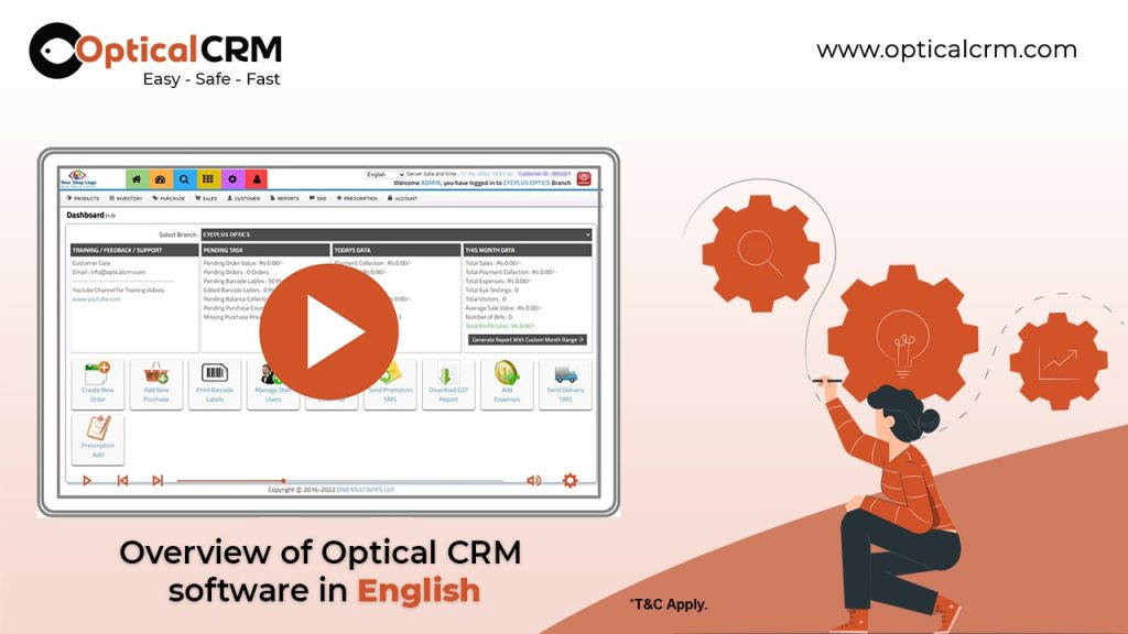 Demo Videos Best Videos of Optical CRM Software for Retail Shops 1